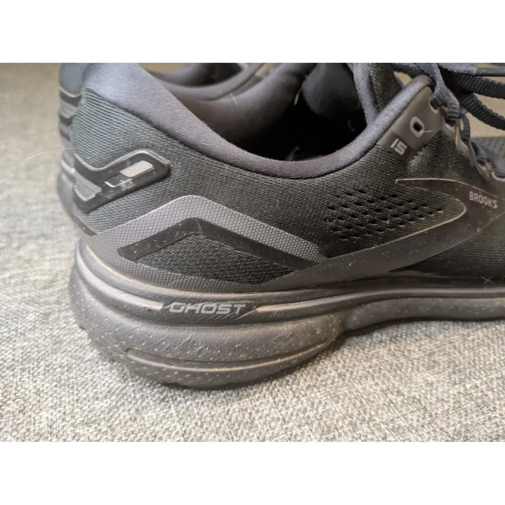 Brooks Ghost 15 Running Shoes Mens 11.5 D Black 1103931D020 Sneakers Low Top